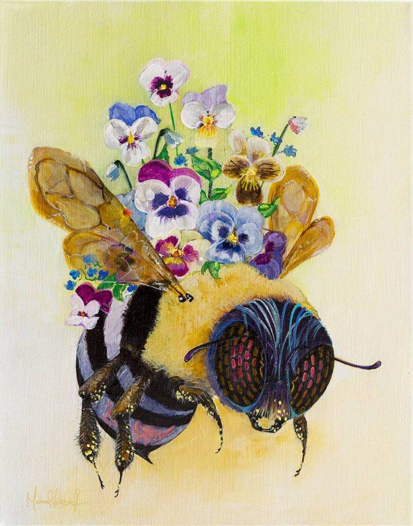 Pansy Crown Print Limited Edition Canvas Wrap