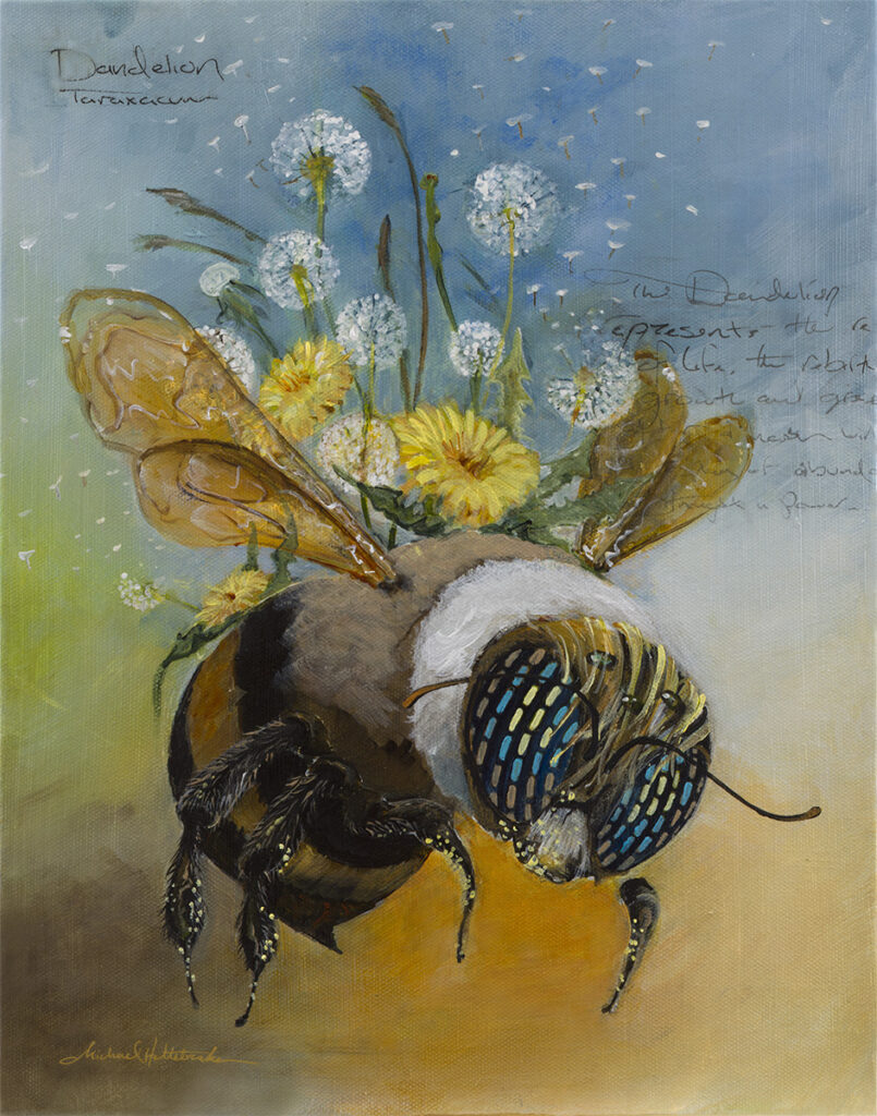 ‘Dandelion Bee’ Limited Edition Canvas Wrap