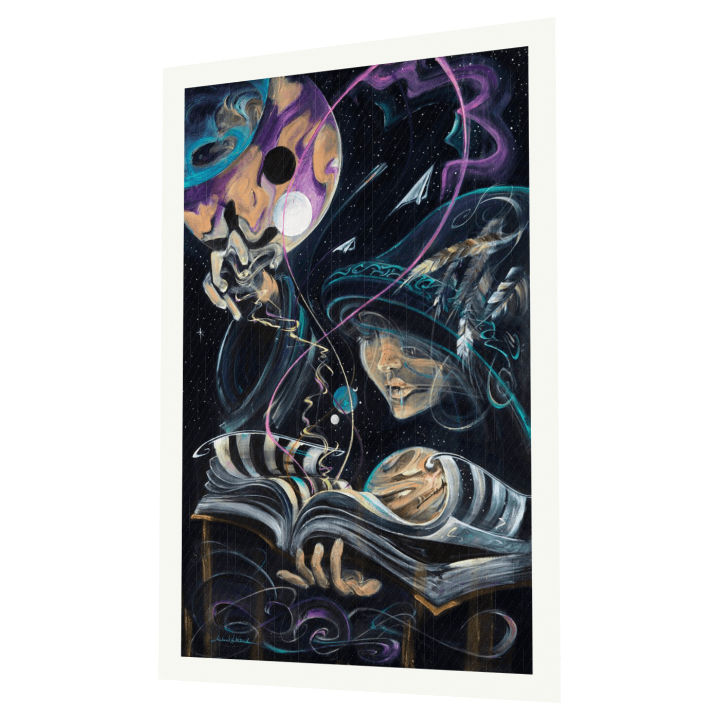 Cosmic Weaver Metallic Pearl Open Edition Print
