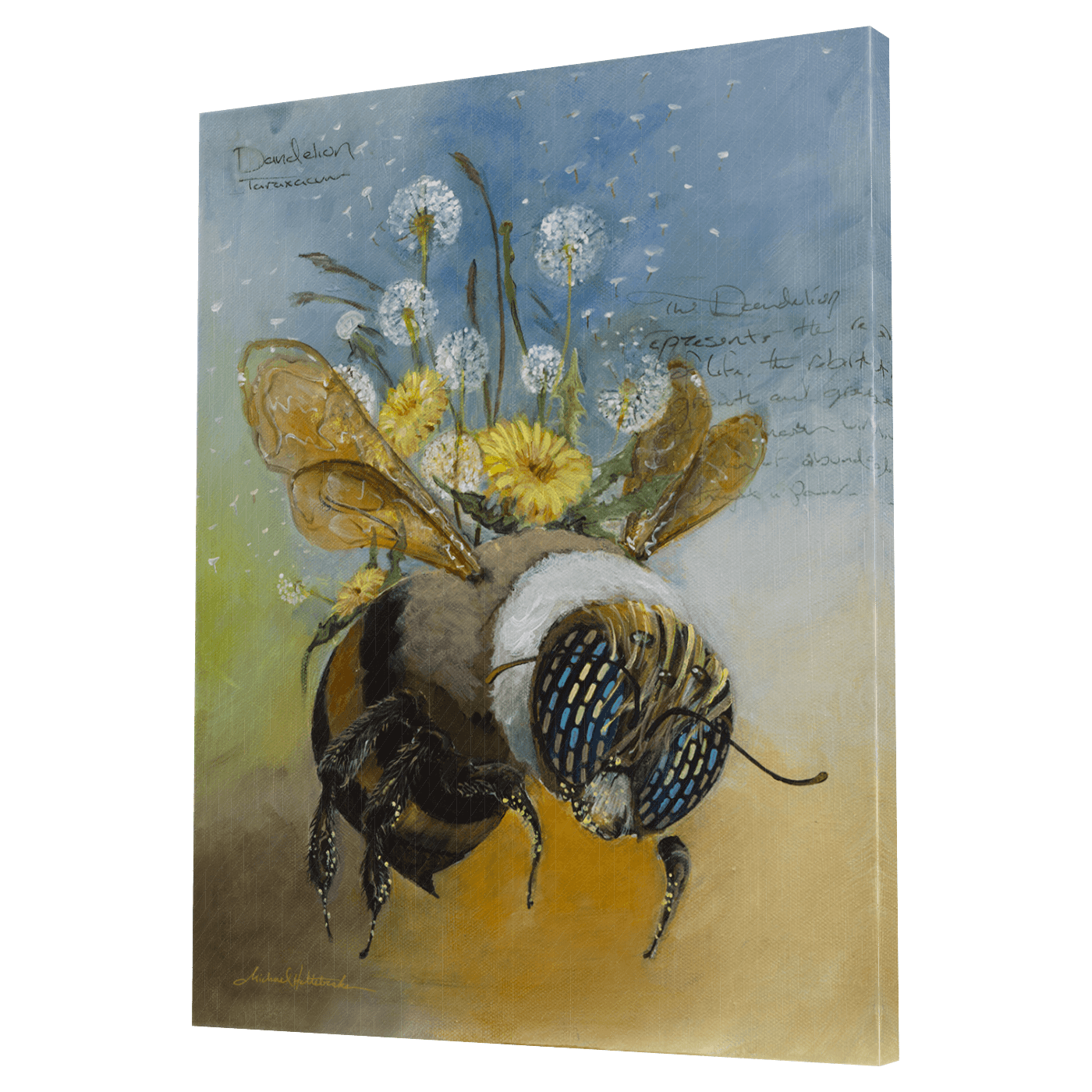 ‘Dandelion Bee’ Limited Edition Canvas Wrap