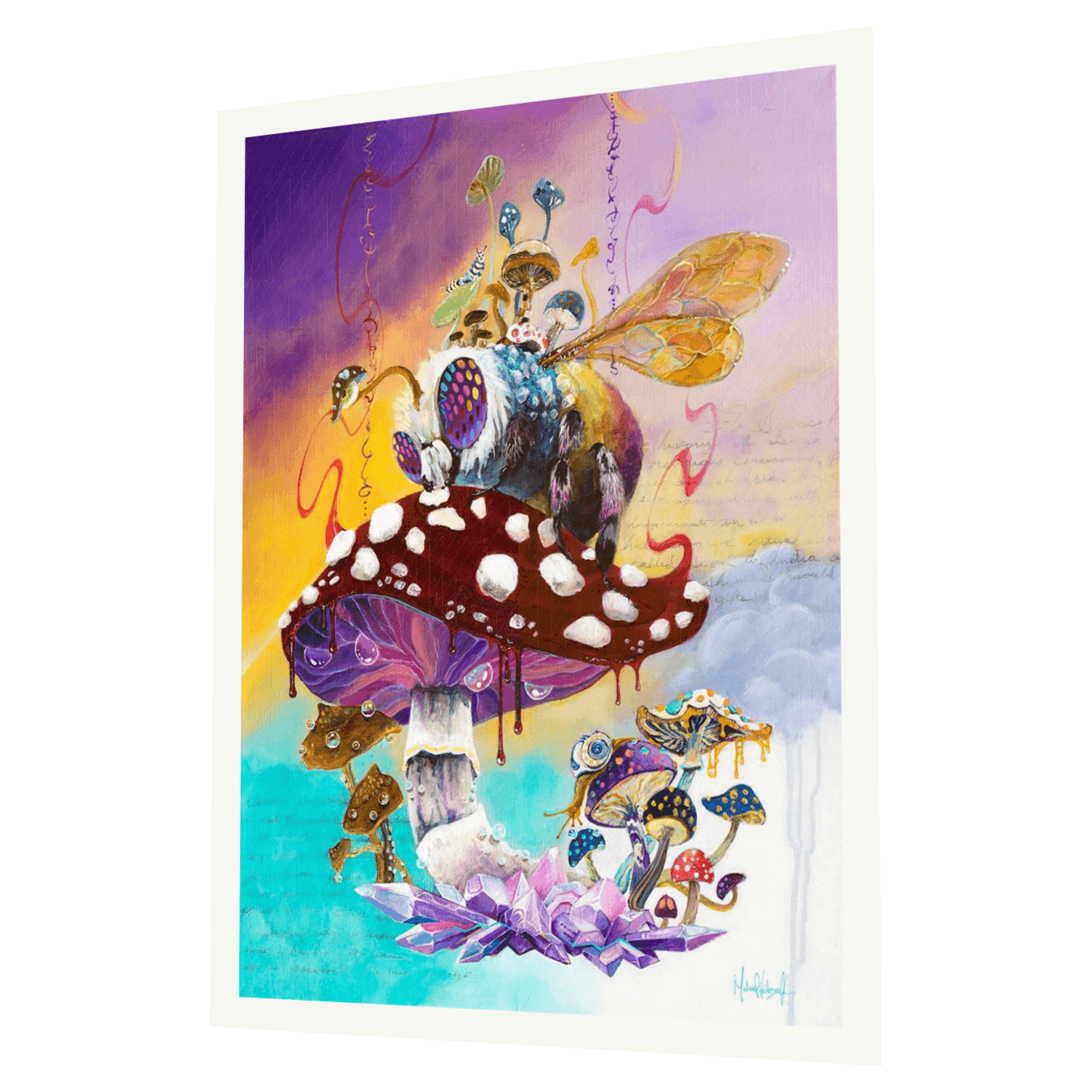 Galactic Forager Metallic Pearl Open Edition Print