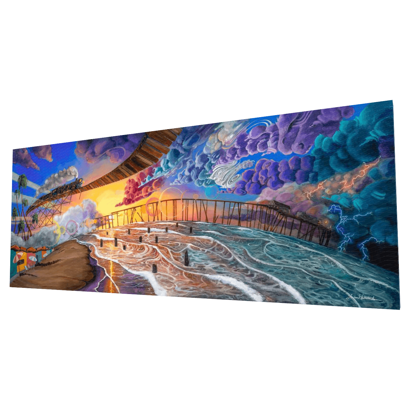 On The Edge of A Dream Print Limited Edition Canvas Wrap