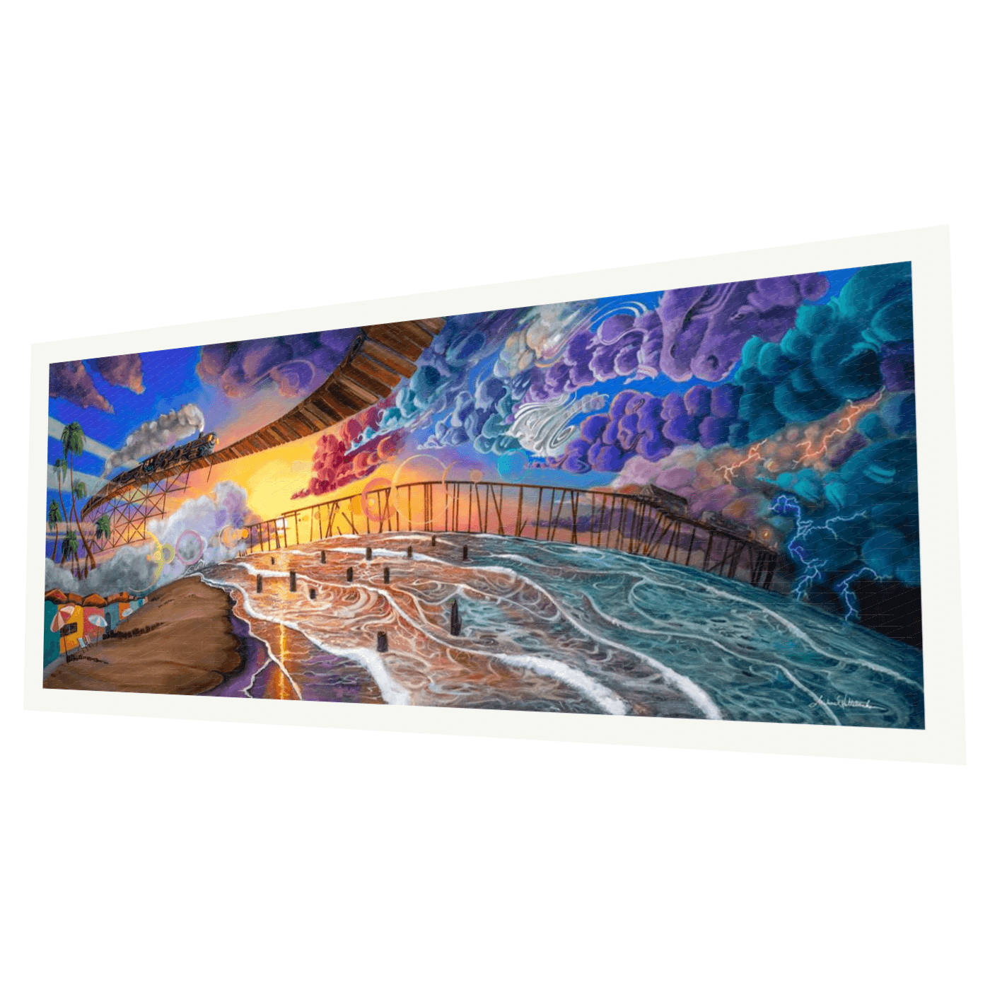 On The Edge of A Dream Metallic Pearl Open Edition Print