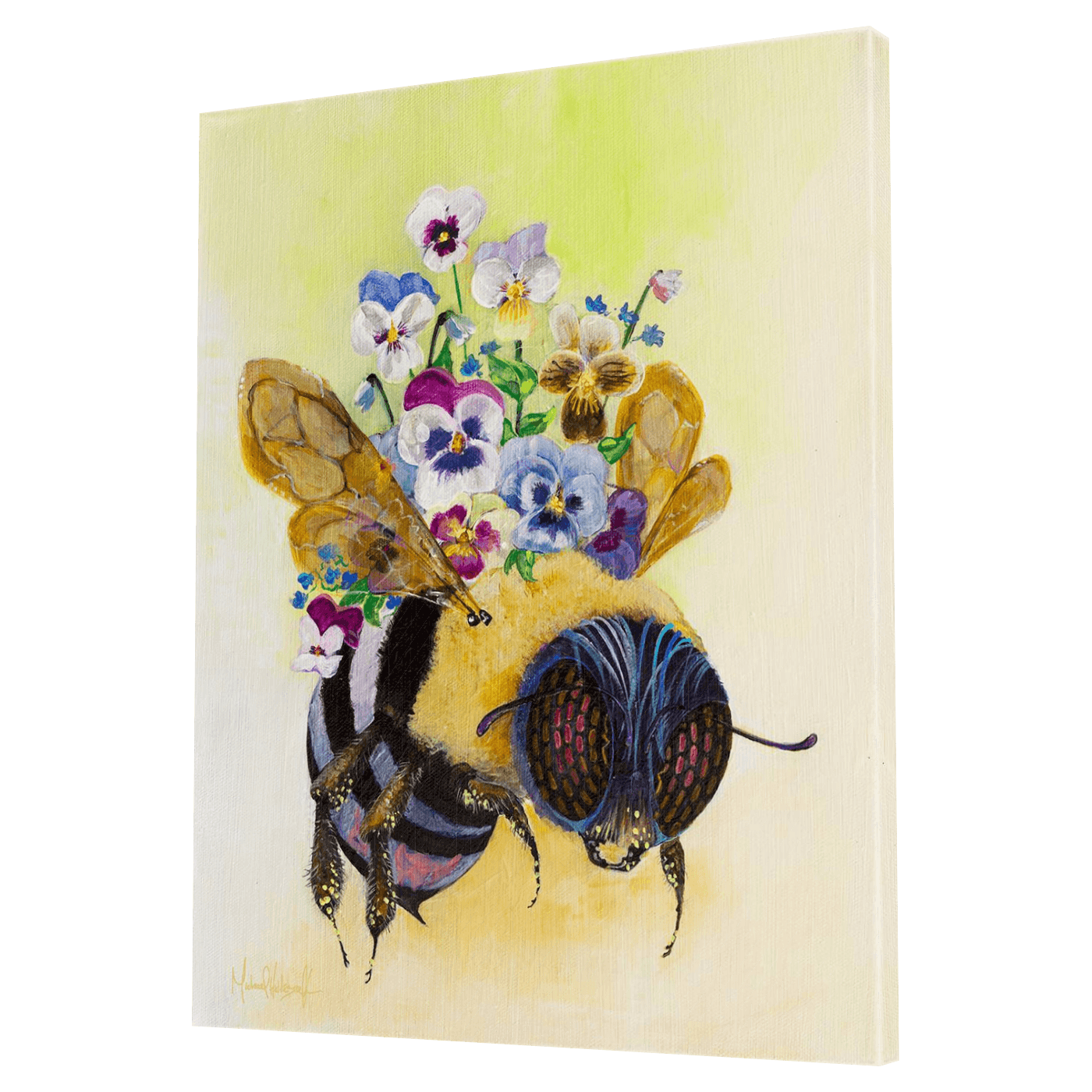 Pansy Crown Print Limited Edition Canvas Wrap