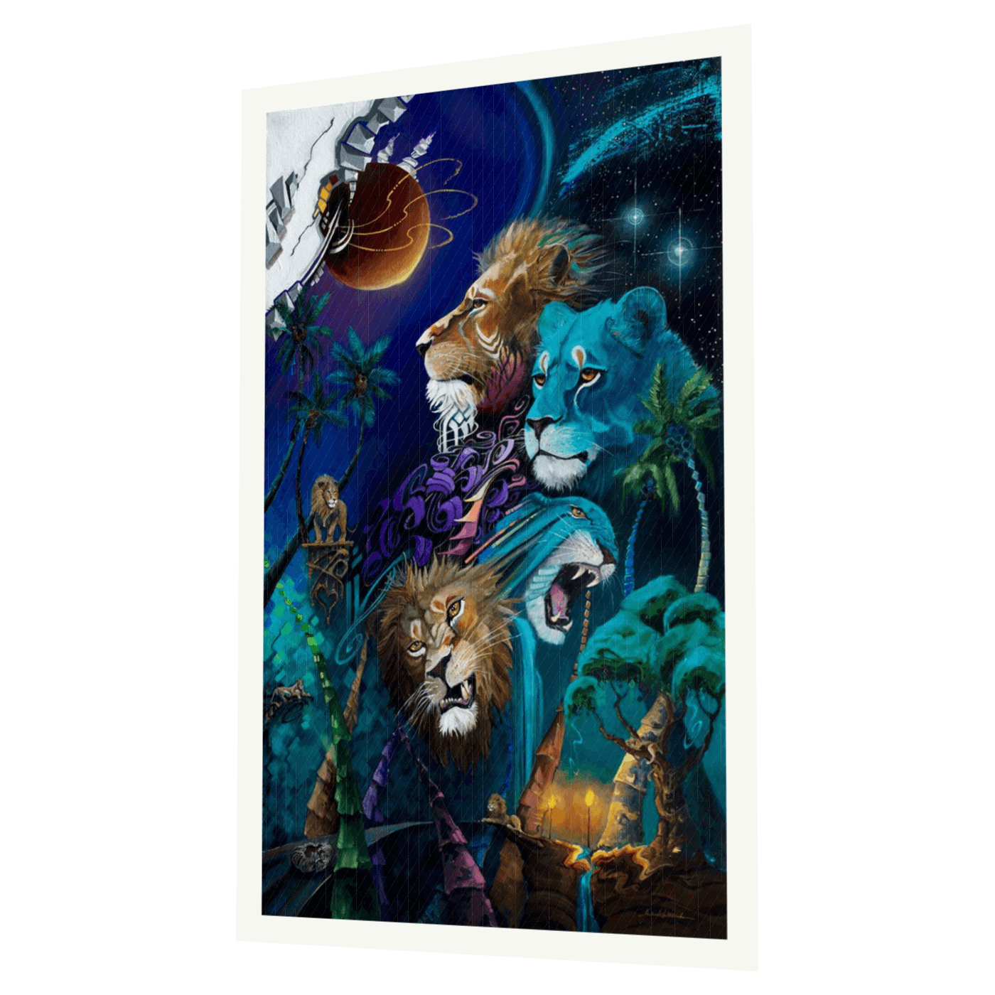 The Heart and the Hidden Sun Metallic Pearl Open Edition Print