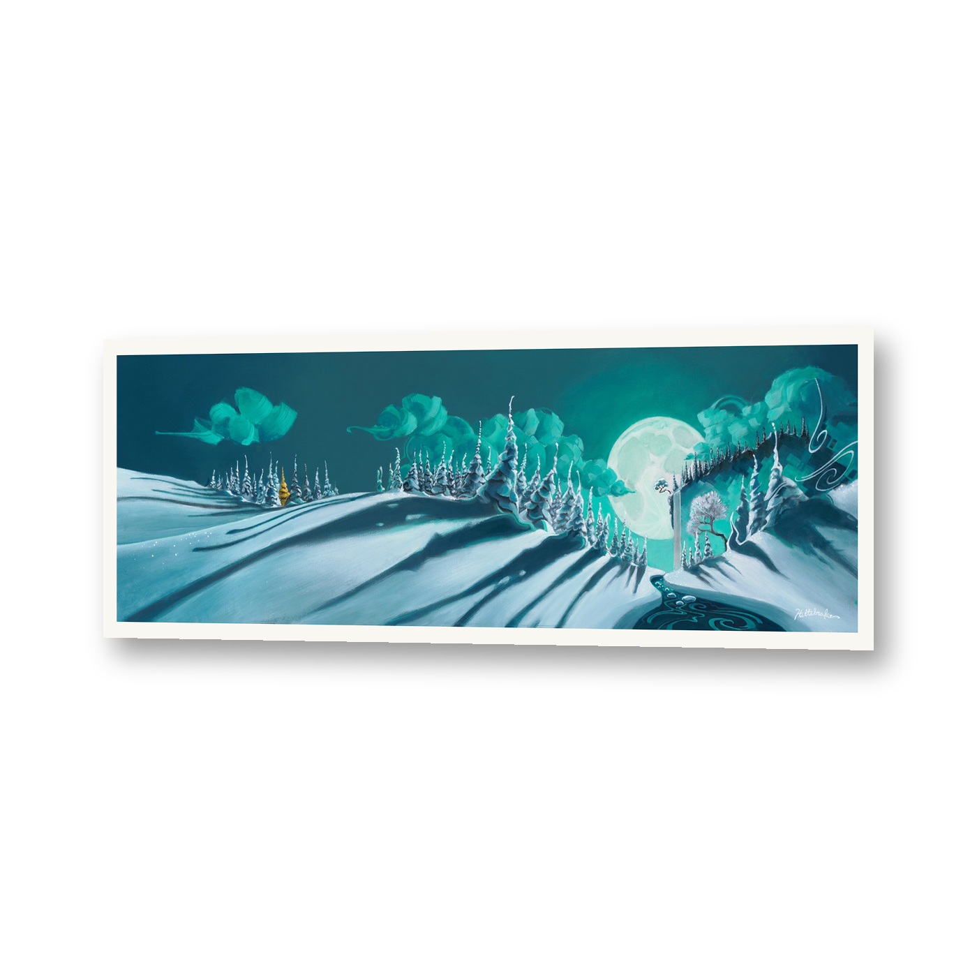 A Dream of Winter Metallic Pearl Open Edition Print